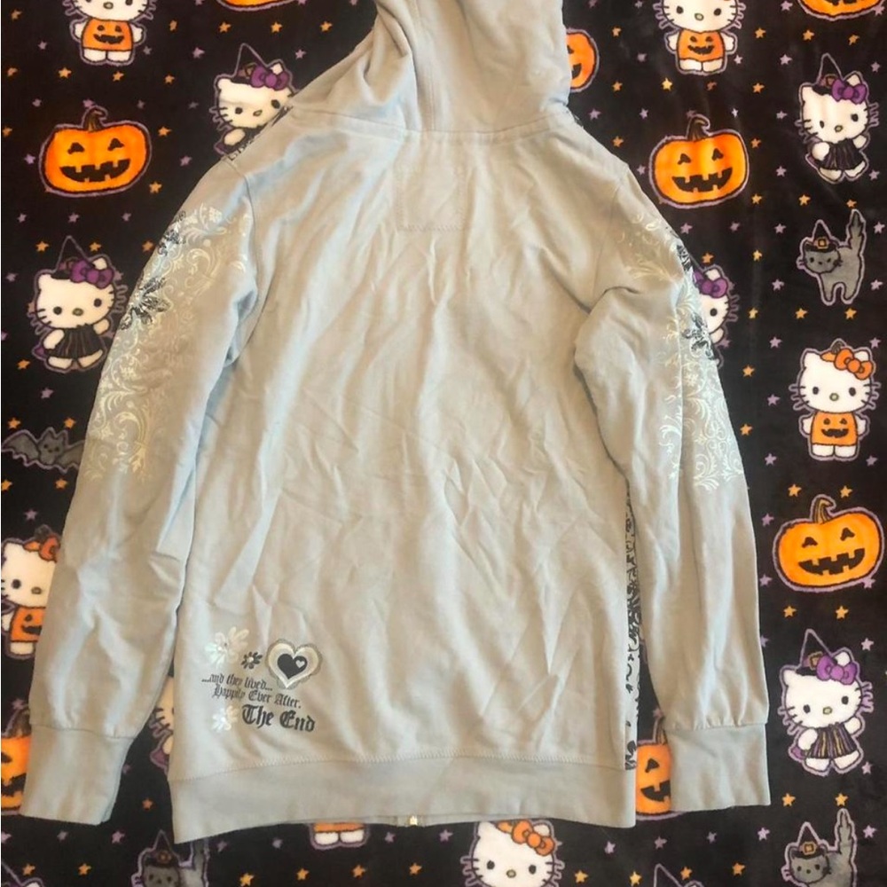 Disney Princess Zip Up Hooded Sweater Bedazzled - Picture 5 of 6